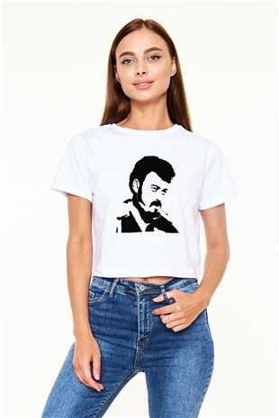 Trailer Park Boys Beyaz Croptop Tişört