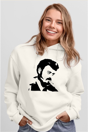 Trailer Park Boys Beyaz Unisex Kapşonlu Sweatshirt