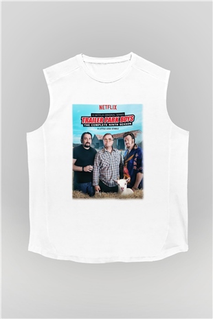 Trailer Park Boys Beyaz Unisex Kolsuz Tişört