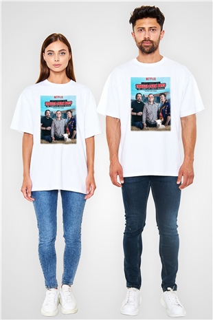 Trailer Park Boys Beyaz Unisex Oversize Tişört T-Shirt