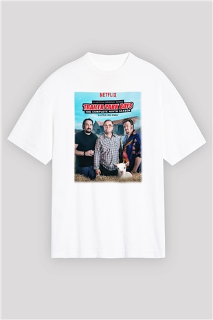 Trailer Park Boys Beyaz Unisex Oversize Tişört T-Shirt