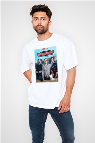Trailer Park Boys Beyaz Unisex Oversize Tişört T-Shirt