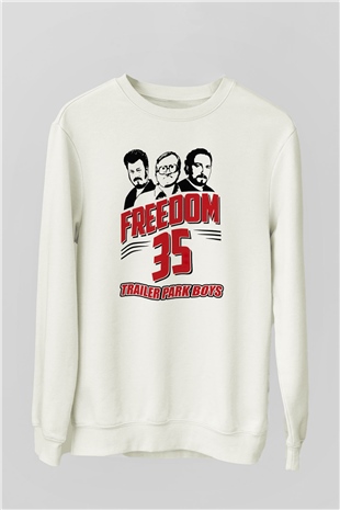Trailer Park Boys Beyaz Unisex Sweatshirt