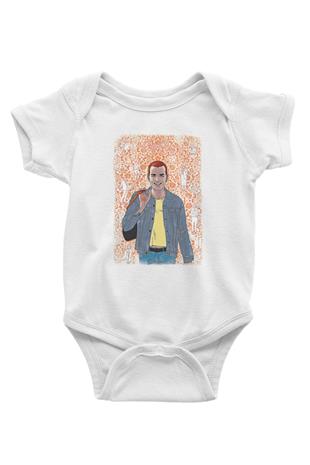 Trainspotting Baskılı Beyaz Unisex Bebek Body - Zıbın