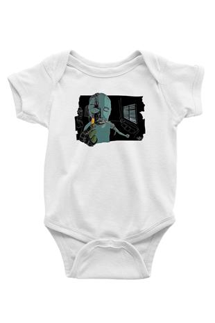 Trainspotting Baskılı Beyaz Unisex Bebek Body - Zıbın