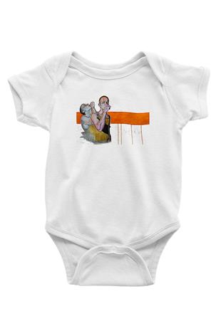 Trainspotting Baskılı Beyaz Unisex Bebek Body - Zıbın