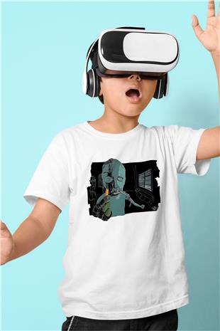 Trainspotting Baskılı Beyaz Unisex Beyaz Çocuk Tişört - Tshirt