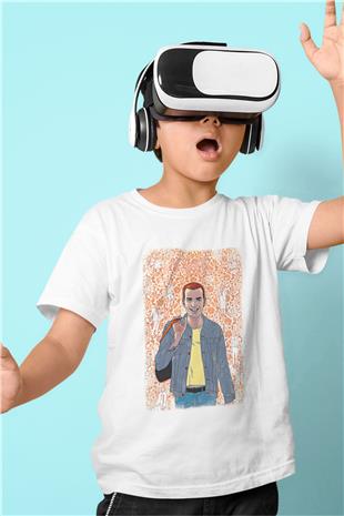Trainspotting Baskılı Beyaz Unisex Beyaz Çocuk Tişört - Tshirt