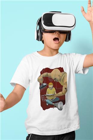 Trainspotting Baskılı Beyaz Unisex Beyaz Çocuk Tişört - Tshirt