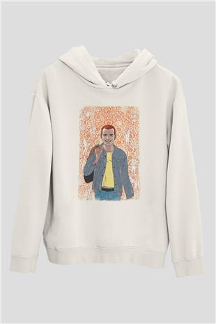 Trainspotting Baskılı Beyaz Unisex Hoodie