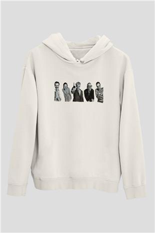 Trainspotting Baskılı Beyaz Unisex Hoodie