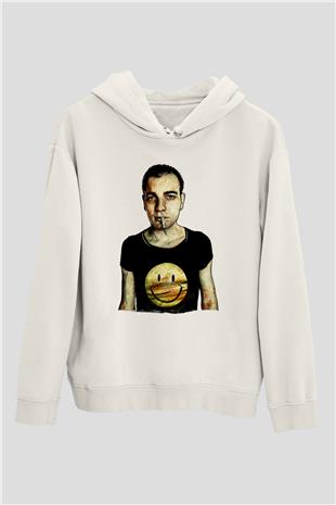 Trainspotting Baskılı Beyaz Unisex Hoodie