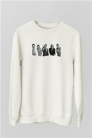Trainspotting Baskılı Beyaz Unisex Sweatshirt