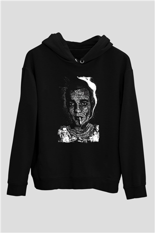 Trainspotting Baskılı Unisex Siyah Hoodie