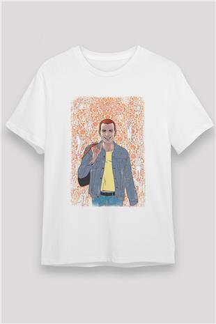 Trainspotting Unisex Baskılı Beyaz Tişört - Tshirt