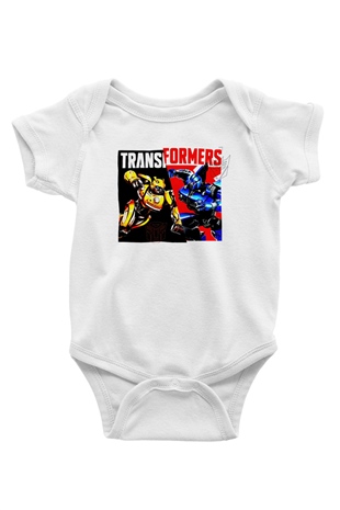 Transformers Beyaz Bebek Body - Zıbın