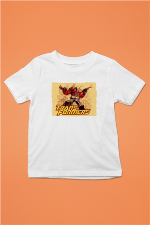 Transformers Beyaz Unisex  Çocuk Tişört