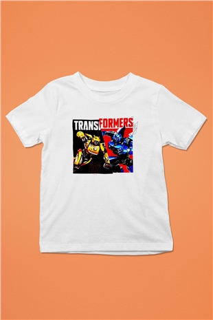 Transformers Beyaz Unisex  Çocuk Tişört