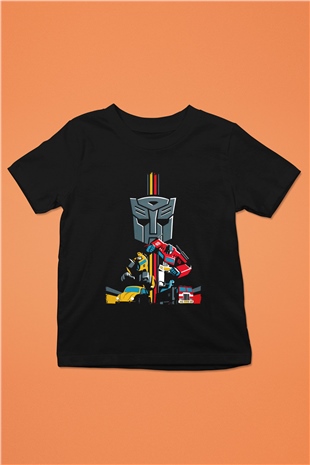 Transformers Siyah Unisex  Çocuk Tişört