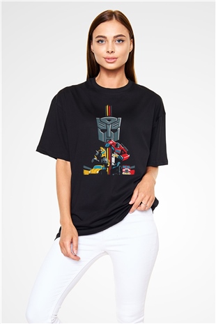 Transformers Siyah Oversize Tişört