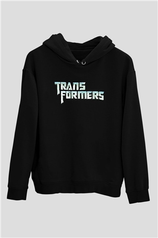 Transformers Tv Siyah Unisex Hoodie