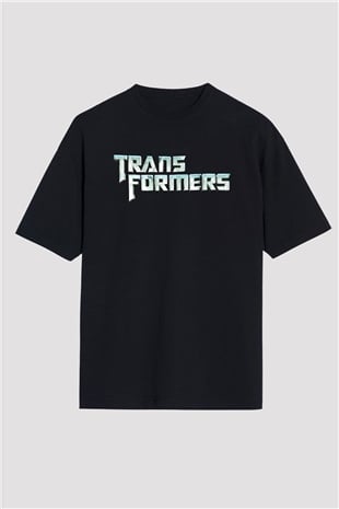 Transformers Tv Siyah Unisex Oversize Tişört T-Shirt