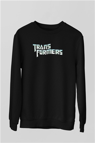 Transformers Tv Siyah Unisex Sweatshirt