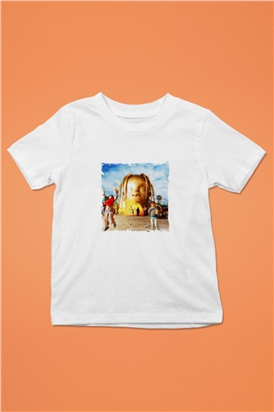 Travis Scott Baskılı Unisex Beyaz Çocuk Tişört