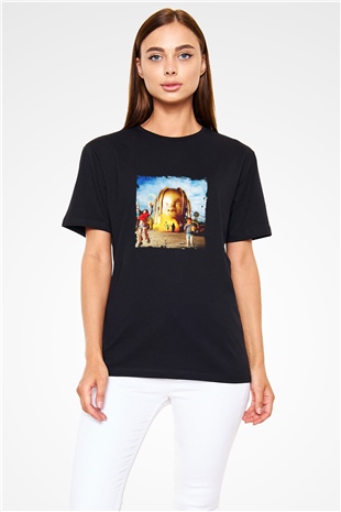 Travis Scott Baskılı Unisex Siyah Tişört