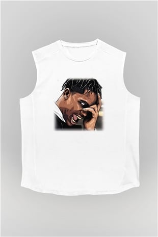 Travis Scott Beyaz Unisex Kolsuz Tişört