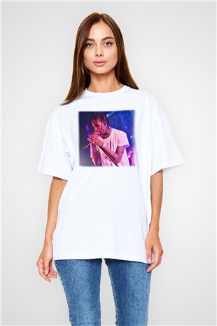 Travis Scott Beyaz Unisex Oversize Tişört T-Shirt