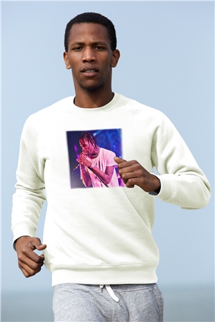 Travis Scott Beyaz Unisex Sweatshirt