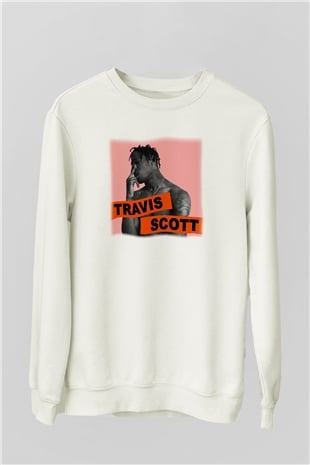 Travis Scott Beyaz Unisex Sweatshirt