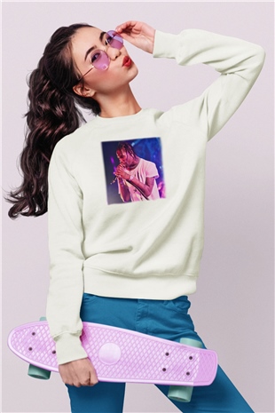 Travis Scott Beyaz Unisex Sweatshirt