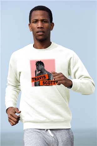 Travis Scott Beyaz Unisex Sweatshirt