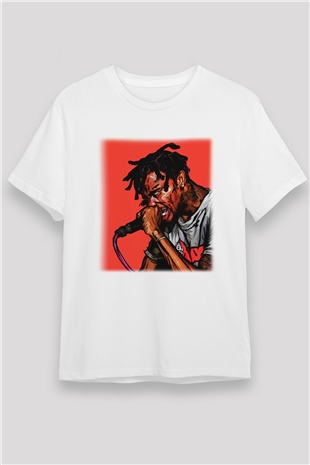 Travis Scott Beyaz Unisex Tişört T-Shirt - TişörtFabrikası