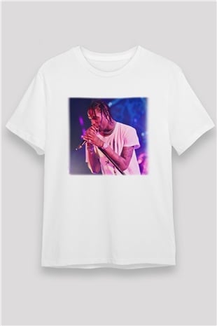 Travis Scott Beyaz Unisex Tişört T-Shirt - TişörtFabrikası