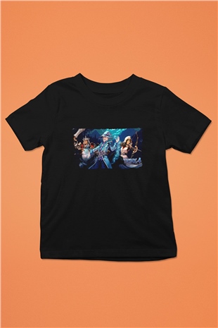 Trine Siyah Unisex Çocuk Tişört