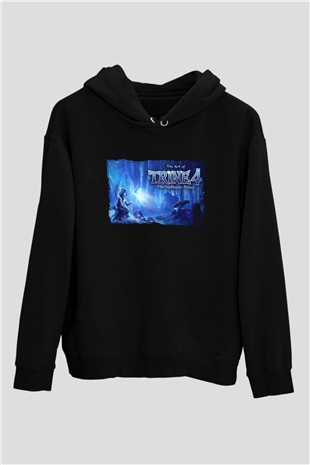 Trine Siyah Unisex Hoodie