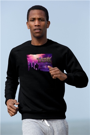 Trine Siyah Unisex Sweatshirt