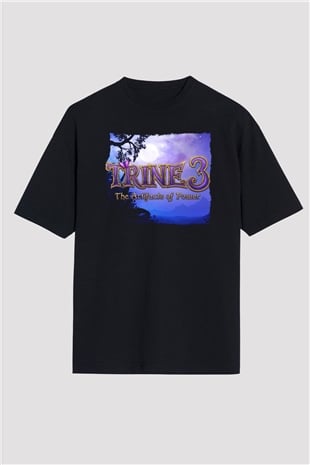 Trine Siyah Oversize Tişört Oversize T-shirt