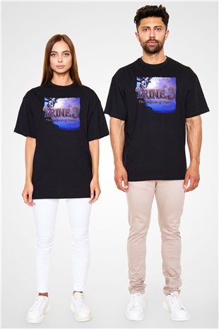 Trine Siyah Oversize Tişört Oversize T-shirt