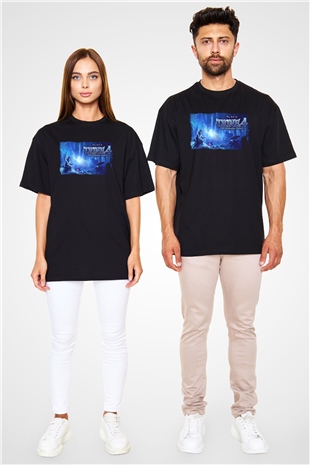 Trine Siyah Oversize Tişört Oversize T-shirt