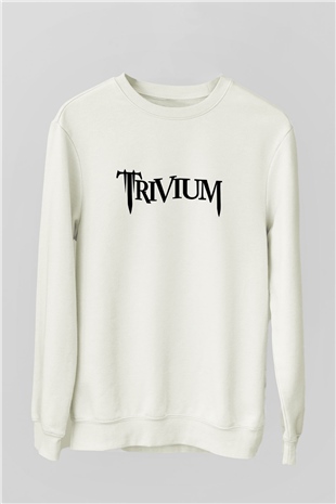 Trivium Beyaz Unisex Sweatshirt