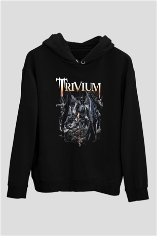 Trivium Siyah Unisex Kapşonlu Sweatshirt