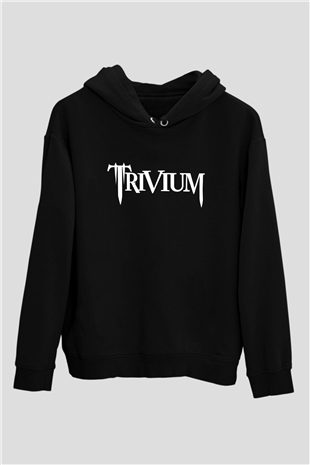 Trivium Siyah Unisex Kapşonlu Sweatshirt