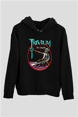 Trivium Siyah Unisex Kapşonlu Sweatshirt