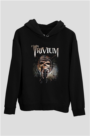 Trivium Siyah Unisex Kapşonlu Sweatshirt