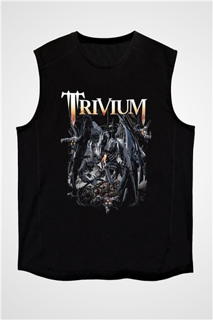 Trivium Siyah Unisex Kolsuz Tişört