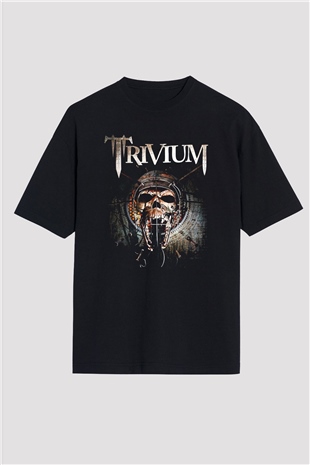 Trivium Siyah Unisex Oversize Tişört T-Shirt